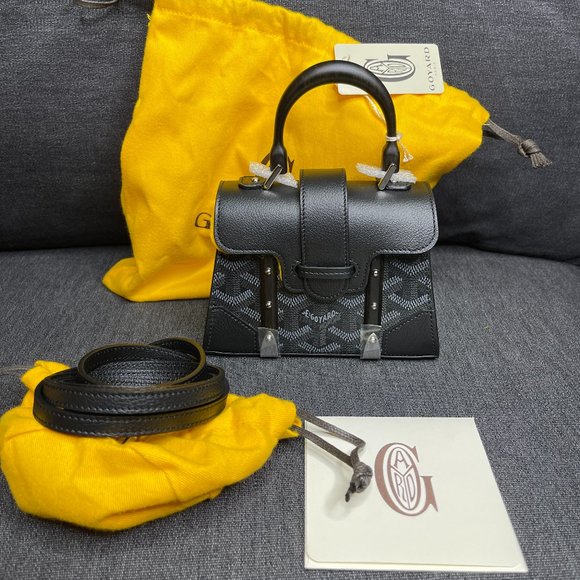 Goyard Limited Release New Nano Structured Saigon - Sold Out - Black/Red NWT - Picture 3 of 15